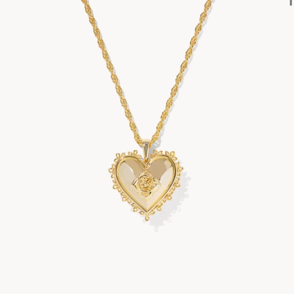 Kendra Scott Gold Heart Pendant Necklace